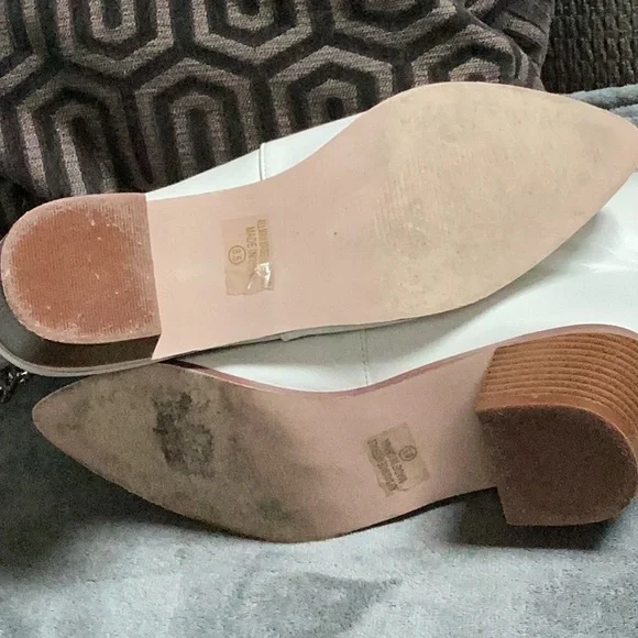 White rhinestone Fringe Cowboy Boots - Picture 6 of 7